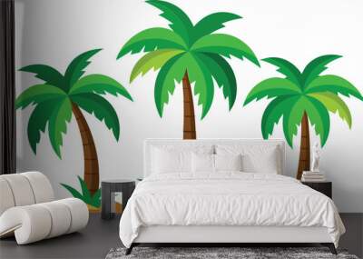 palm tree vector illustration design Wall mural