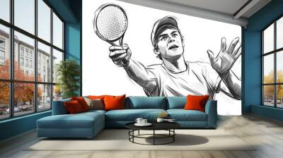 Simplicity dart golf ball hobbies shoe cycling sphere success tennis cut out stadium championship taekwondo triathlon coach driving fighting flag learning monochrome relaxation sketch Generative Ai Wall mural