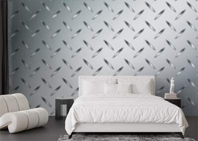 Metal background with striped texture background. Aluminium and metal background. Wall mural