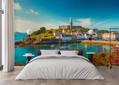 Guernsey Island sunny day Wall mural