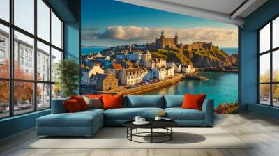 Guernsey Island sunny day Wall mural