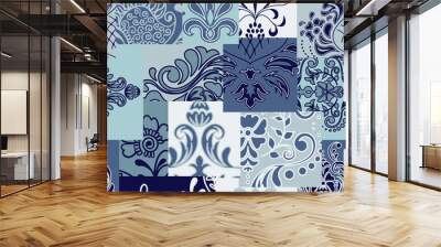 Patchwork fabric bandana Wall mural