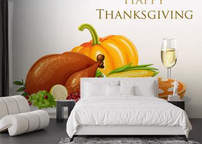 thanksgiving dinner Wall mural