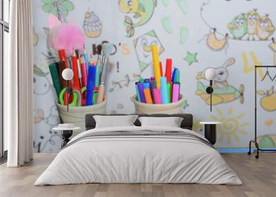 back to school concept Wall mural