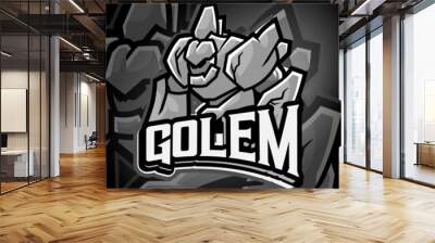 Golem Esport logo Wall mural