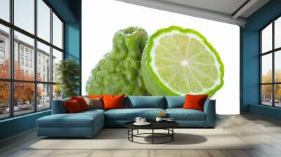 bergamot isolated on whit background Wall mural