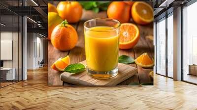 glass of orange juice Wall mural