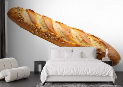 bread isolated on white Wall mural