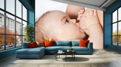 Breastfeeding baby Wall mural