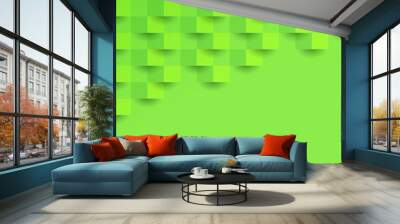 Green abstract background vector with blank space for text. Wall mural