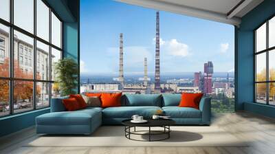 chemical plant panorama Wall mural