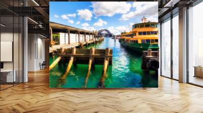 Syd Circ quay ferry wharf Wall mural