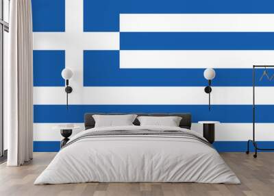 Amazing Greek flag Wall mural