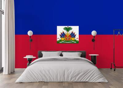 Vector of amazing Haiti flag. Wall mural