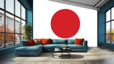 vector of japanese flag. Wall mural