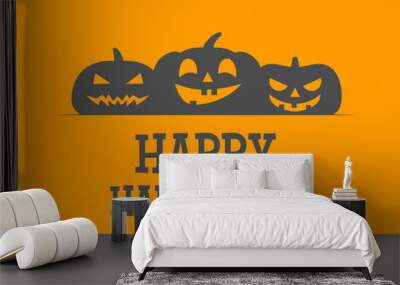 happy halloween background design Wall mural