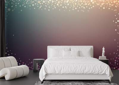  Artifical Intelligence generated bokeh abstract light background. Festive Background With Wall mural