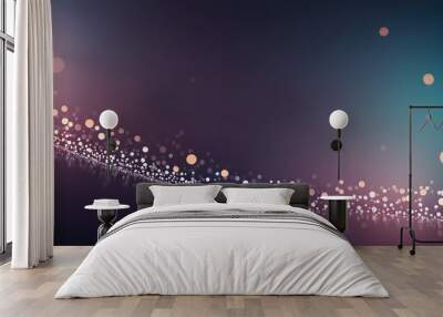  Artifical Intelligence generated bokeh abstract light background. Festive Background With Wall mural