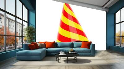 Colorful Glossy Hat For Celebration. Wall mural