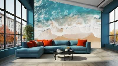 A clean and beautiful beach Wall mural