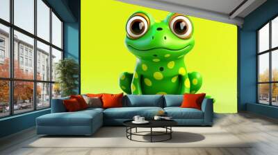 A cute frog with dotted skin Wall mural