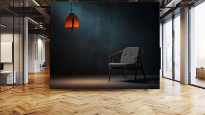 a modern chair in a modern living room Wall mural