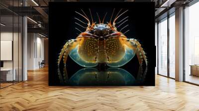 Closeup of a crayfish or crab in the ocean, rare and unique species Wall mural