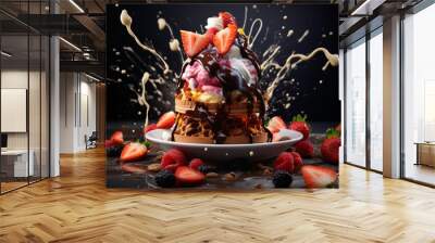 Delicious gourmet cake Wall mural