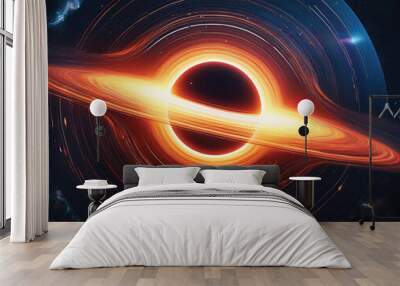 black hole gravitation lensing Wall mural