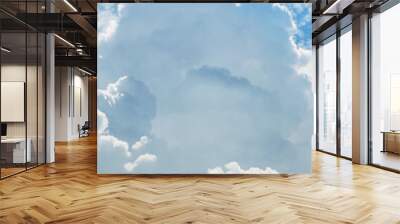 White cumulus clouds Wall mural