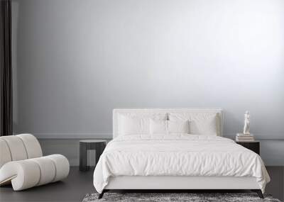 Minimalist Empty Room - White Wall and Gray Floor - Interior Design, Blank Space, Clean, Modern, Simple Wall mural