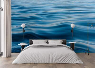 wave on the surface of the lake Wall mural