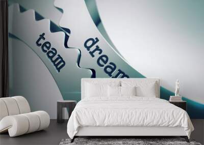 Dream Team on the Cogwheels. Wall mural