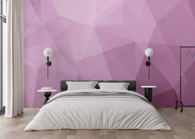 abstract background consisting of purple triangles, vector illus Wall mural