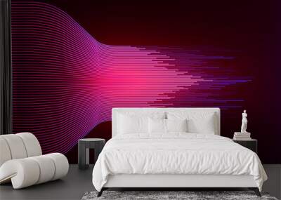 Data connection speed line abstract technology background Wall mural