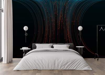 Data connection speed lines technology Wall mural