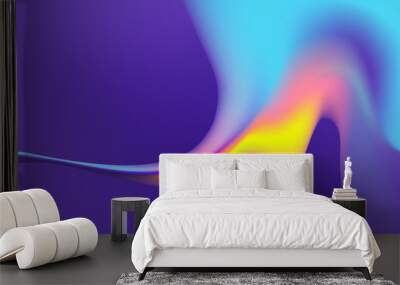 fluid abstract colorful background Wall mural