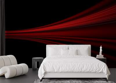 red speed abstract technology background Wall mural