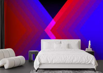 vivid light colour geometric background Wall mural