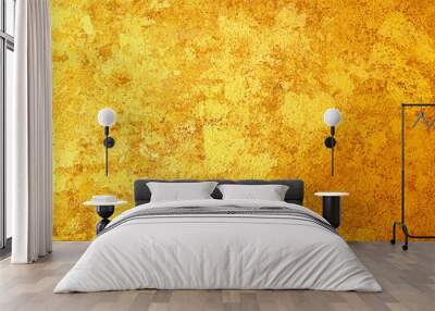 Texture of the gold leaf, Gold background, Picture from Buddha image Back Wall mural