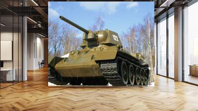 soviet army tank t-34 Wall mural