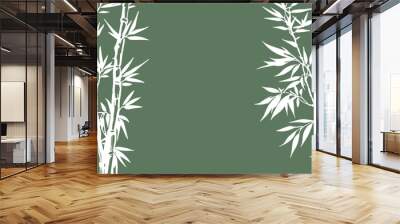 Bamboo tree, Hand drawn style. Vector. Wall mural