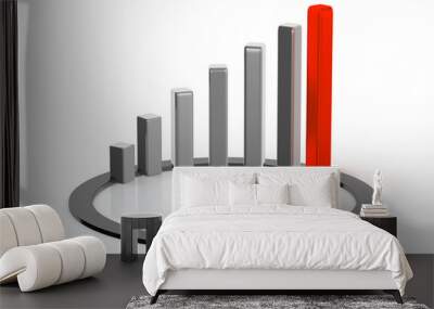 business chart. Wall mural