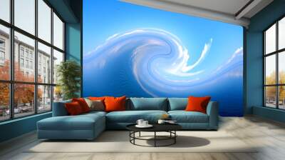 wave - pattern Wall mural