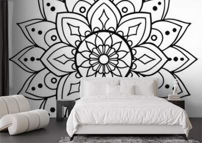 Intricate mandala design Wall mural