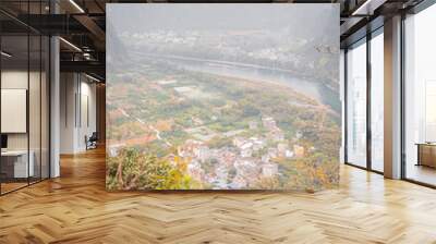 Landscape of Guilin. Li River and Karst mountains at sunset in Guilin Wall mural