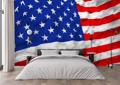 the american flag Wall mural