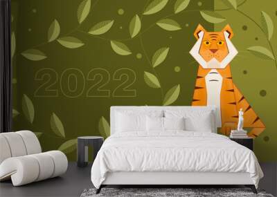 symbol of the new year tiger horoscope Wall mural