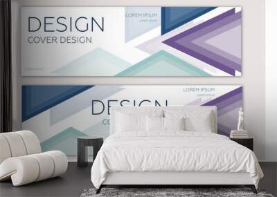 Abstract vector covers design template. Geometric  web banner template Wall mural