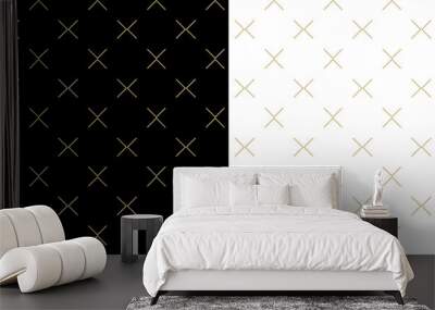 Background pattern seamless geometric line abstract gold luxury color vector. Wall mural